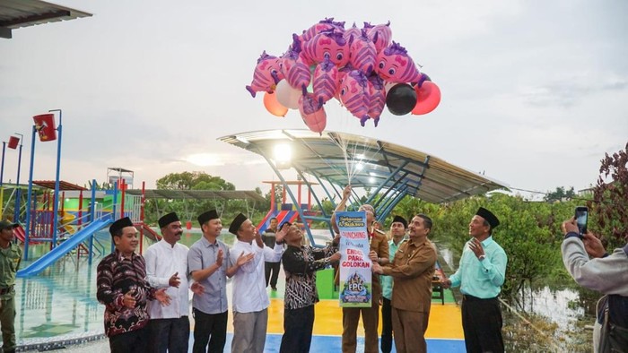 Wabup Gresik meresmikan wisata Endel Park Golokan/Foto: Istimewa